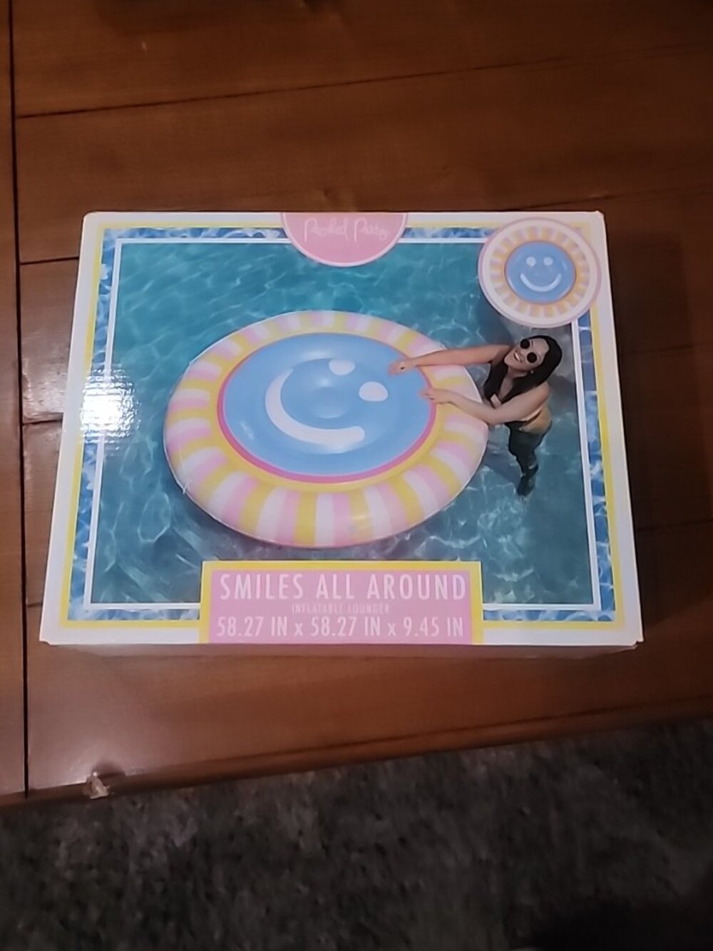 Packed Party 'Smiles All Around' Inflatable Pool Float – Extra Large 58"